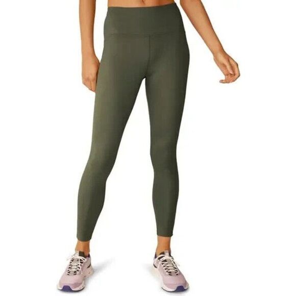 Beyond Yoga High Waist Midi Leggings Womens Small Olive Power Beyond Strive - Picture 1 of 4